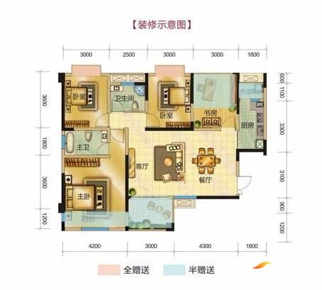 汉寿县金山国际新城C1户型