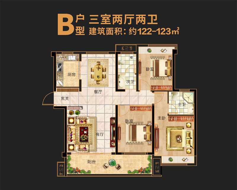 平江御城汉昌府B户型