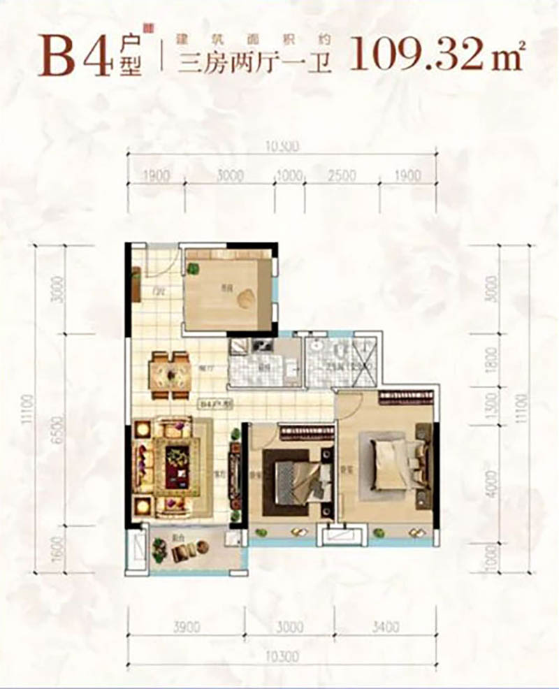 湘阴文星御龙湾B4户型