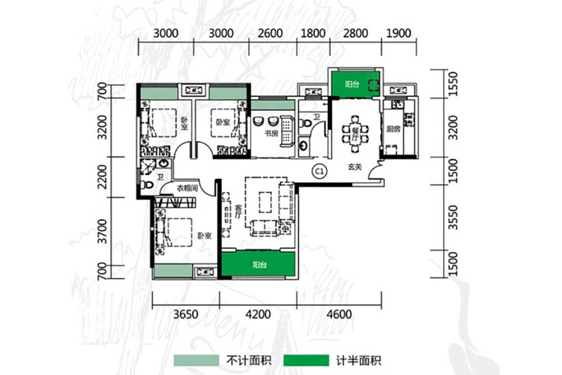 岳阳锦绣新城锦瑟户型