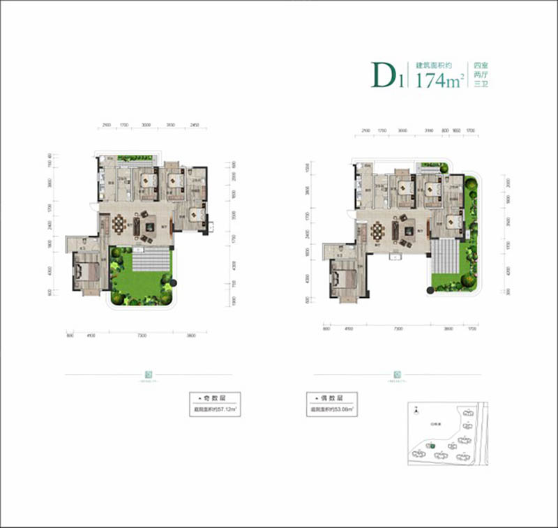 岳阳福天城D1户型
