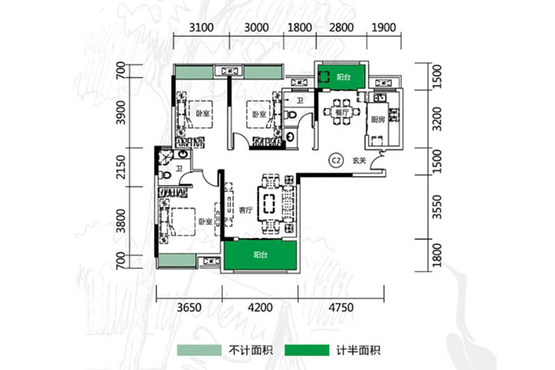 岳阳锦绣新城锦时户型