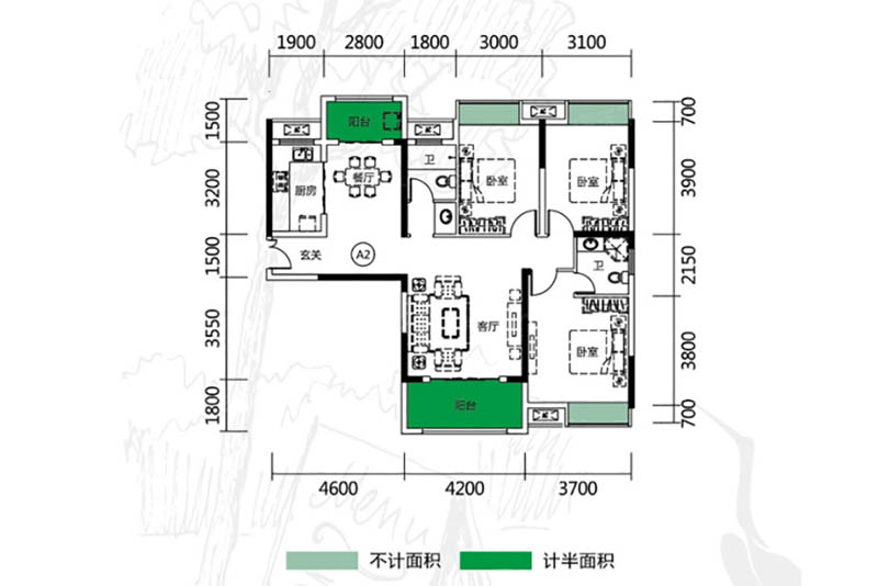 岳阳锦绣新城锦远户型