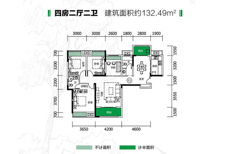 岳阳锦绣新城D户型
