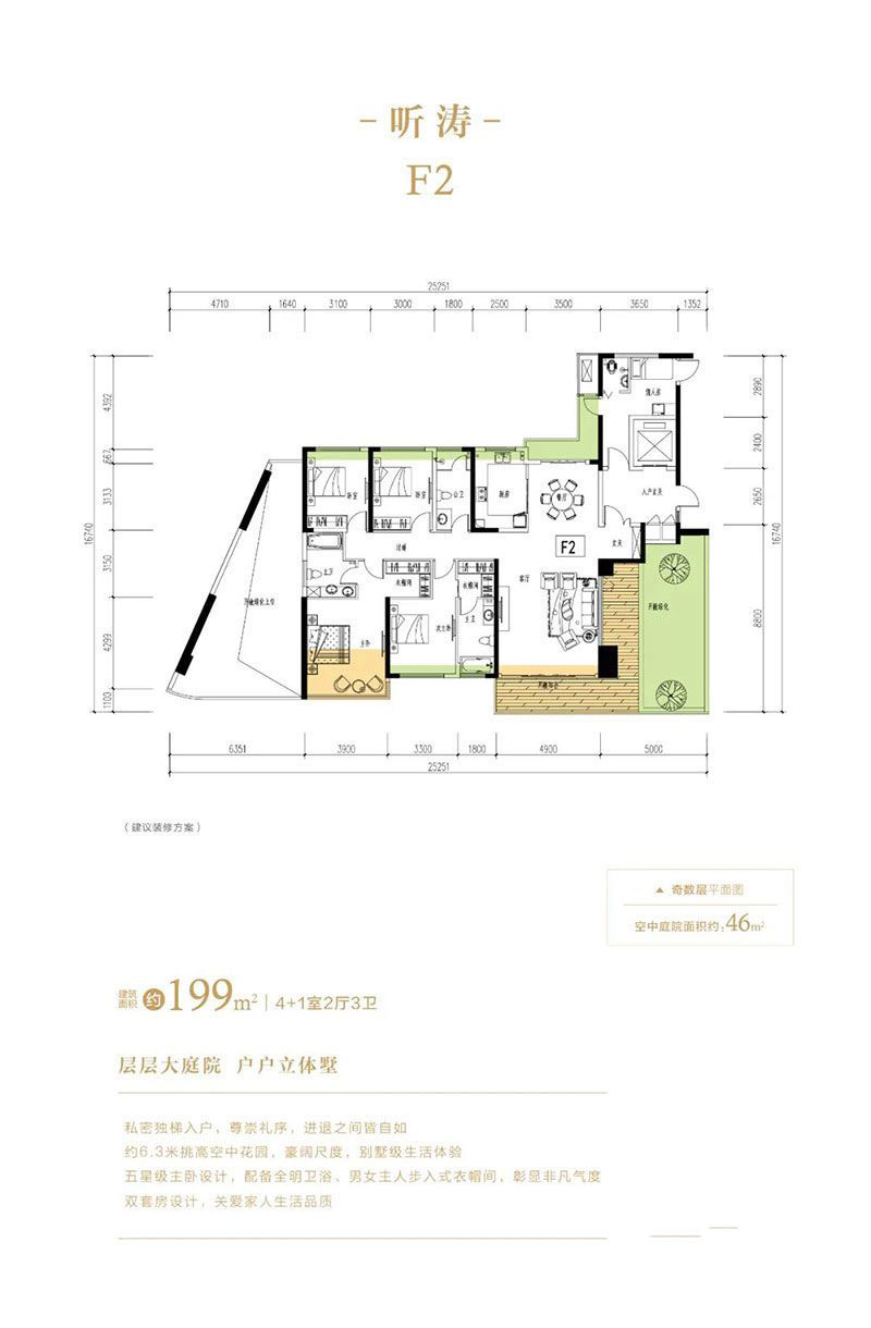岳阳江河南湖天著F2户型