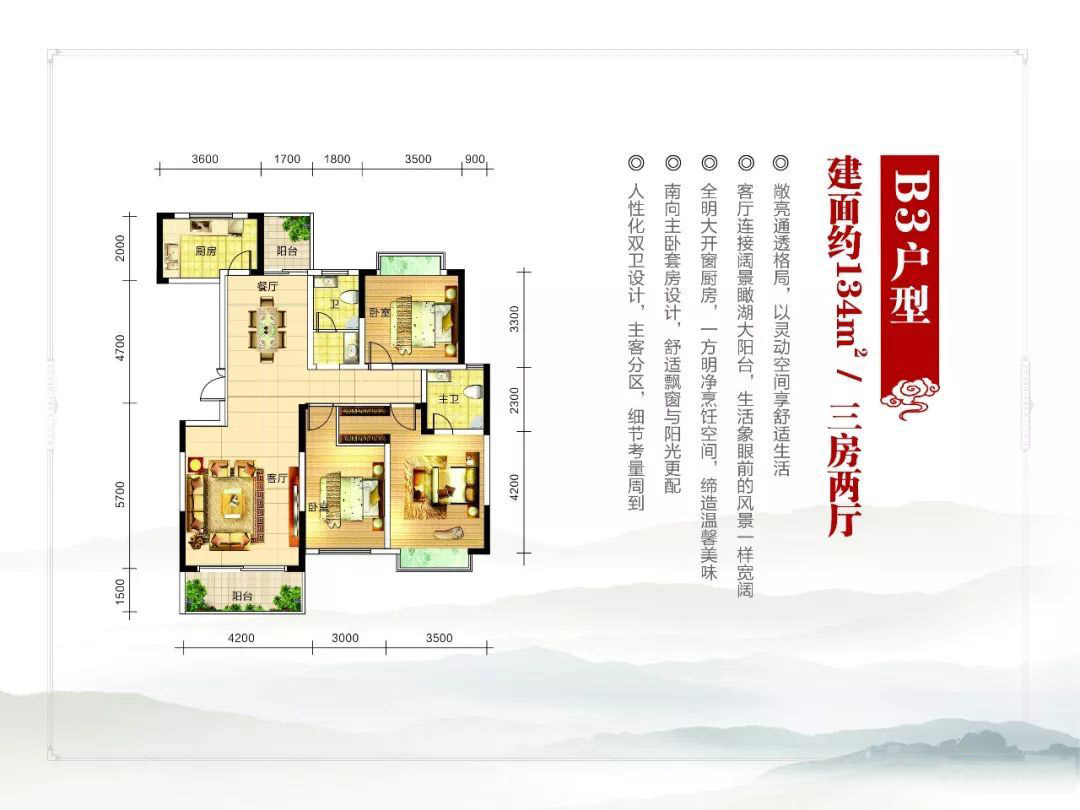 岳阳裕泰翰林华府B3户型