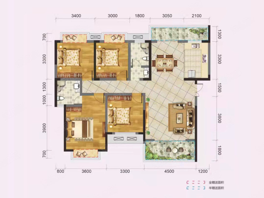桂东汇达豪庭H1户型