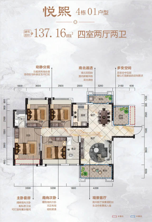 郴州楚鑫顺熙园4栋01户型