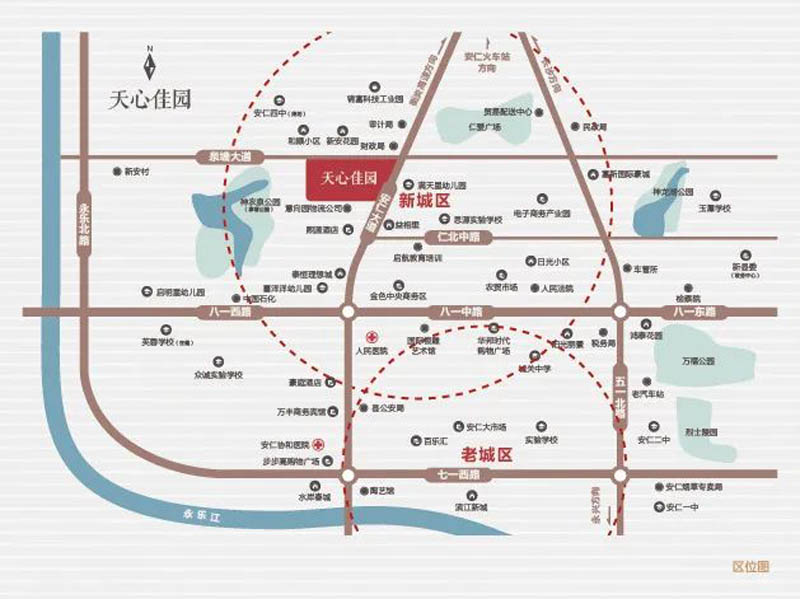 安仁天心佳园区位图