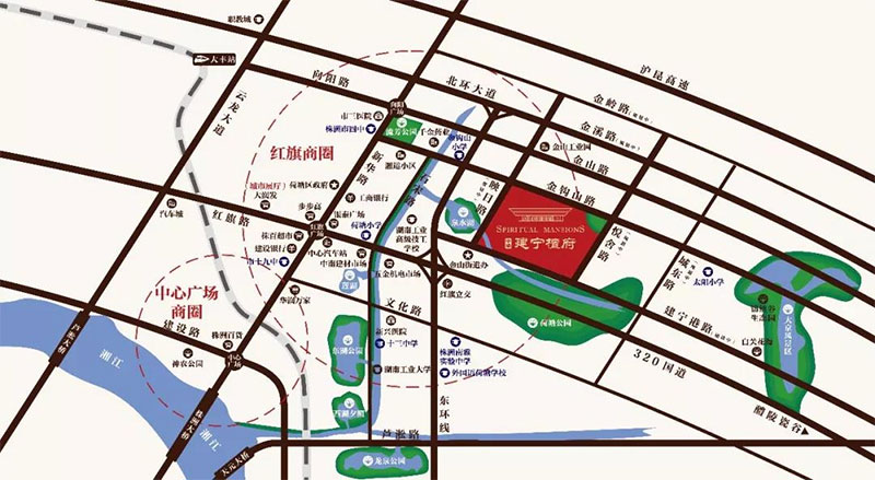 株洲建宁檀府区位图