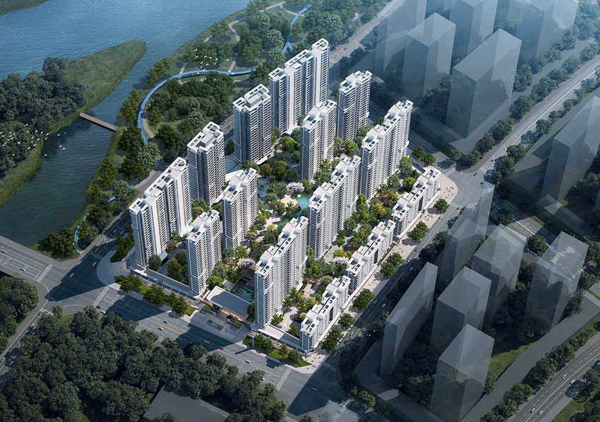 衡阳江樾云境实景图